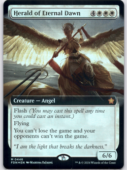 Herald of Eternal Dawn (Extended Art - Foil) [Foundations] (FDN) [MTG] Magic 446 - Image 1