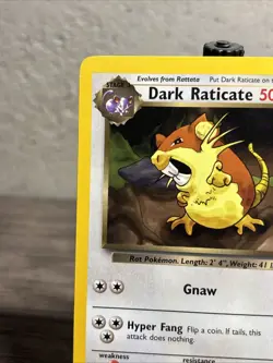 Dark Raticate 51/82 Team Rocket Regular Common-Pokemon TCG-Fast Shipping-LP/NM! - Image 2
