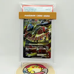PSA 10 2017 Pokemon Japanese The Best of XY #176 M LUCARIO EX - Image 1