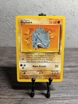 Rhyhorn 61/64 Jungle Regular Common-Vintage-Pokemon TCG-Fast Shipping-LP/NM!! - Image 1