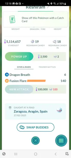 Pokemon Go Legendary Reshiram ( Normal )( Background) - Image 2