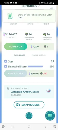 Pokemon Go Legendary Tornadus ( Normal )( Background) - Image 2
