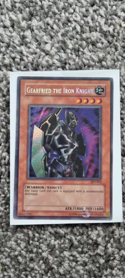 Gearfried the Iron knight - Yugioh TCC - Secret Rare - LP - Free UK P&P - Image 1