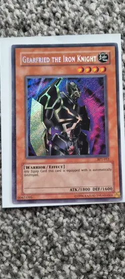 Gearfried the Iron knight - Yugioh TCC - Secret Rare - LP - Free UK P&P - Image 2
