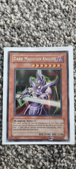 Dark Magician Knight - Yugioh TCC - Secret Rare - LP - Free UK P&P - Image 1