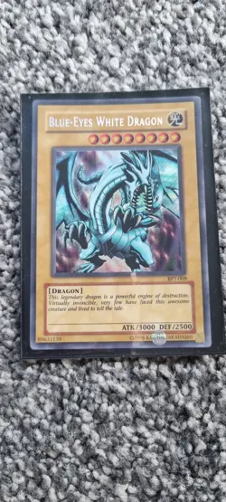 Blue-Eyes White Dragon - Yugioh TCC - Secret Rare - LP - Free UK P&P - Image 1