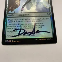 Skyclave Pick-Axe Card Signed By Dan Scott MTG Artist Proof - Image 3