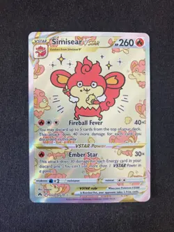 Simisear VSTAR GG37/GG70 Crown Zenith Pokemon Card Holo Mint - Image 1