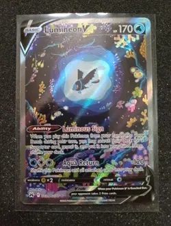 Lumineon V Gg39/gg70 Crown Zenith Pokemon Card Galarian Gallery Holo Ultra Rare - Image 1