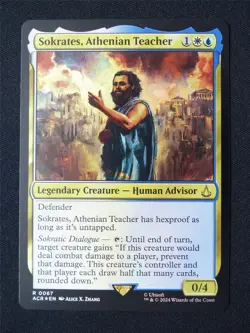 Sokrates Athenian Teacher Foil - ACR - Mtg Card #95V - Image 1