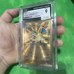 2021 Pokemon Celebrations Charizard Gold Metal Card 4/102 CGC GRADED 9 Mint - Image 1