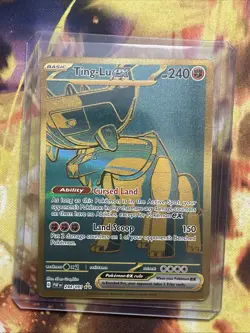 Ting-Lu ex 244/091 Paldean Fates Full Art Hyper Rare Pokemon TCG Card NM - Image 1