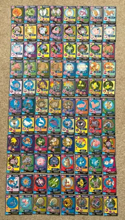 1999 Pokemon Burger King PokeTrivia Kids Meal 88 Unperforated Cards - Image 1