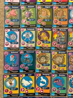 1999 Pokemon Burger King PokeTrivia Kids Meal 88 Unperforated Cards - Image 4