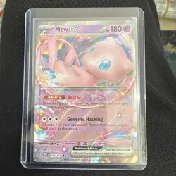 Pokemon Mew EX TCG Scarlet & Violet 151 Holo Card 151/165 English Edition - Image 1