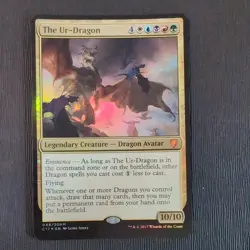 The Ur-Dragon Commander 2017 Foil Oversized Card MP Moderately Played MTG - Image 1
