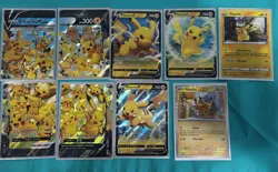 Pokemon TCG Pikachu V, V-Union, Go, McDonald Holo & Promo 9 Card Lot FREE S/H - Image 1