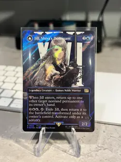 Jill, Shiva's Dominant SURGE FOIL BORDERLESS - 0523 - Rare Final Fantasy FIN MTG - Image 1
