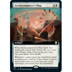 ARCHAEOMANCER'S MAP (EXTENDED ART) Commander 2021 Magic MTG MINT CARD - Image 1