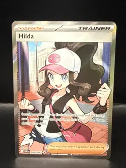 Pokemon TCG Hilda Full Art Trainer White Flare English Card 164/086 - Image 1
