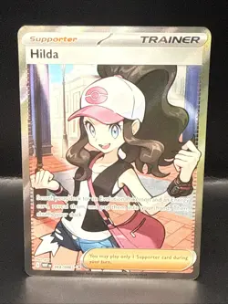 Pokemon TCG Hilda Full Art Trainer White Flare English Card 164/086 - Image 2