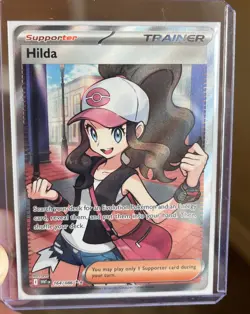Pokemon TCG Hilda Full Art Trainer White Flare English Card 164/086 - Image 2