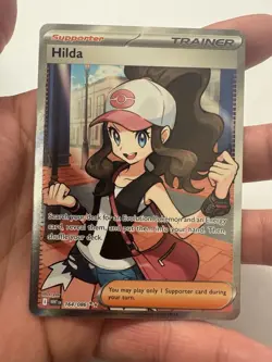 Pokemon TCG Hilda Full Art Trainer White Flare English Card 164/086 - Image 1