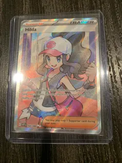 Pokemon TCG Hilda Full Art Trainer White Flare English Card 164/086 - Image 1