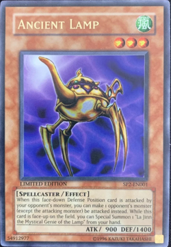 Ancient Lamp - Ultra Rare - SP2-EN001 - Limited Edition YuGiOh TCG Card - Image 1