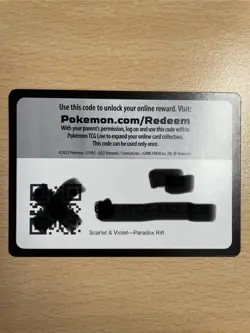 Pokemon Live Promo Card Scarlet & Violet - Paradox Rift - Image 2