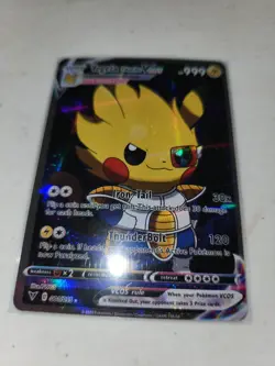 Pokemon Vegeta Pikachu Cosplay Card Mint - Image 1
