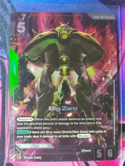 Gundam Card Game TCG - Big Zam - R+ - GD01-027 - NM - Image 1