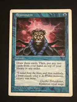 1x Brainstorm (61) Core Set 6th Edition LP MTG Magic the Gathering x1 MKE - Image 1