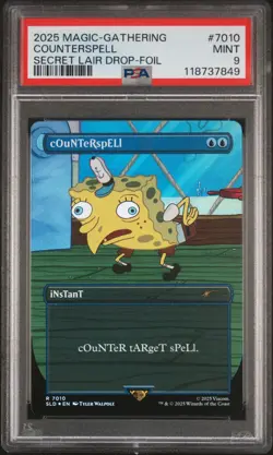 2025 MTG SECRET LAIR DROP FOIL #7010 COUNTERSPELL PSA 9 - Image 1