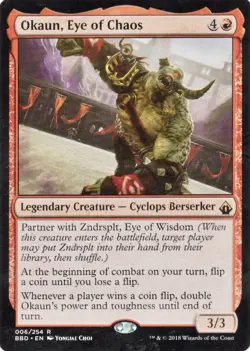 Okaun, Eye of Chaos Battlebond Regular MTG VLP/NM Magic Card - Image 1