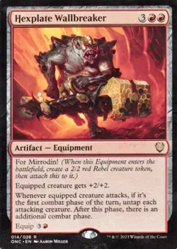 Near Mint x 1 Hexplate Wallbreaker Commander: Phyrexia: All Will Be One MTG Card - Image 1