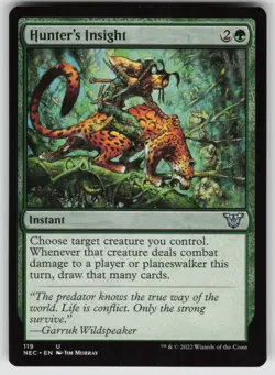 Hunter's Insight U Commander: Kamigawa: Neon Dynasty 119 MTG - Image 1