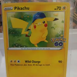 Pikachu 28/78 Pokemon Go Holo Rare 2022 Pokemon Card NEAR MINT+ electric - Image 3