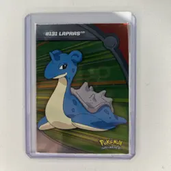 Topps Pokemon TV Animation Series 3 - Lapras Rainbow Holo HV13 #131 Played With - Image 1