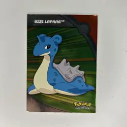 Topps Pokemon TV Animation Series 3 - Lapras Rainbow Holo HV13 #131 Played With - Image 3