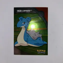 Topps Pokemon TV Animation Series 3 - Lapras Rainbow Holo HV13 #131 Played With - Image 4