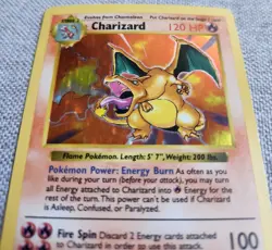 Pokemon TCG Shadowless Charizard Hologram 4/102 Holo Base Set Vintage Mint Rare - Image 4