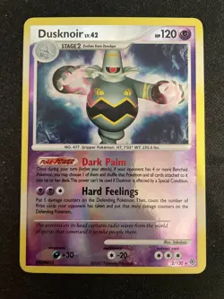 Dusknoir 2/130 Diamond & Pearl Reverse Holo Pokemon TCG - LP+ - Image 1
