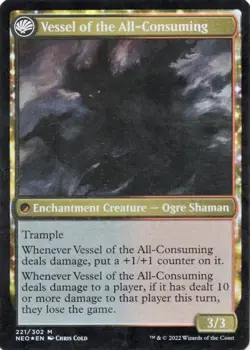 Hidetsugu Consumes All / Vessel of the All Consuming Neon Dynasty MTG Foil NM - Image 2