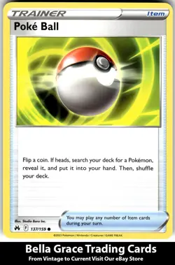 Pokemon TCG Crown Zenith Poke Ball #137/159 Common - Image 1