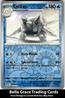 Cetitan #055/193 SV02: Paldea Evolved Pokemon Uncommon Reverse Holo - Image 1