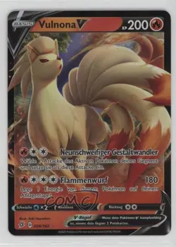 Ninetales V German Pokemon Sword & Shield Rebel Clash #026 15fy - Image 1