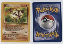 Mankey Pokemon Jungle #55 1999 0d08 - Image 3