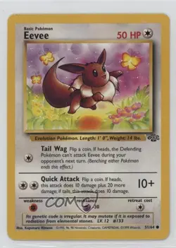 Eevee Pokemon Jungle #51 1999 0d08 - Image 1