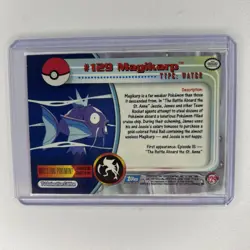Topps Pokemon Magikarp 129 Series 3 Blue Logo Non Holo TV Animation Edition - Image 2
